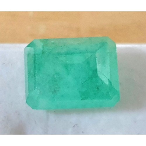 200 - Very Fine quality, 11.65cts Natural EMERALD CUT EMERALD  from  COLUMBIA,

TREATMENT - Only standard ... 