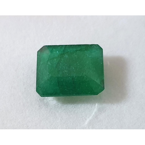 195 - 10.35cts Natural EMERALD CUT EMERALD  from  COLUMBIA,

TREATMENT - Only standard oiling