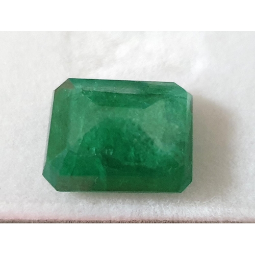 195 - 10.35cts Natural EMERALD CUT EMERALD  from  COLUMBIA,

TREATMENT - Only standard oiling