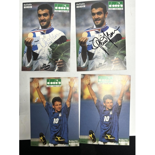 49 - Signed David Ginola when he played for Newcastle and 2 signed Golindo Bordin and 2 Baggio pictures