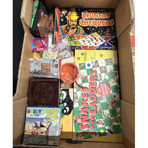 51 - Box of games including Chinese Chequers and Transporto