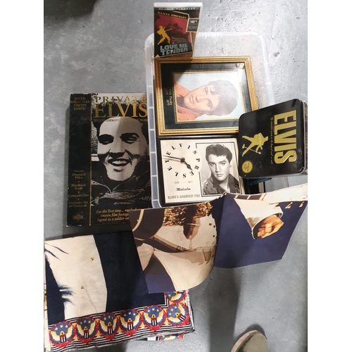 119 - Box full of Elvis Presley memorabilia including 