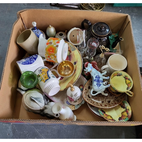 161 - Box containing various ceramics (Qty)