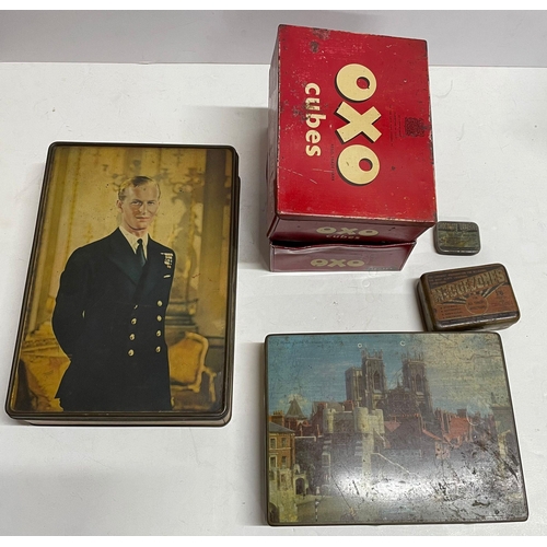 250 - small collection of vintage tins (6)