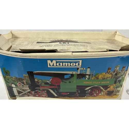 120C - Boxed Mamod steam wagon