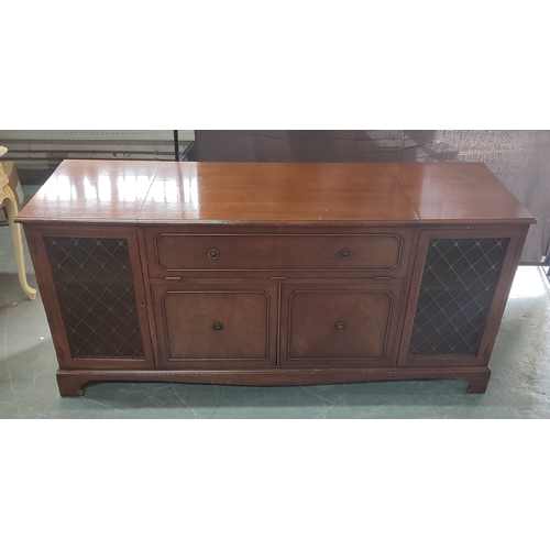 444 - Vintage sideboard with central lift-up section