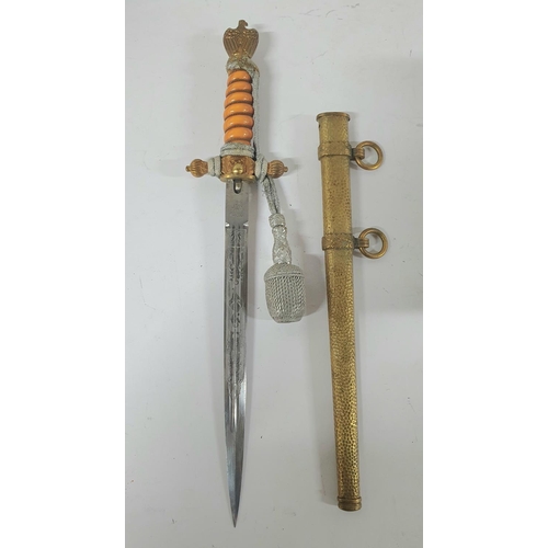 55 - German Naval Kriegsmarine dagger dating between 1935-1941 (has a 2nd type Eickhorn mark which were o... 