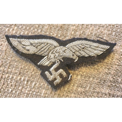 12 - WW2 GERMAN LUFTWAFFE CLOTH SHOULDER BADGE