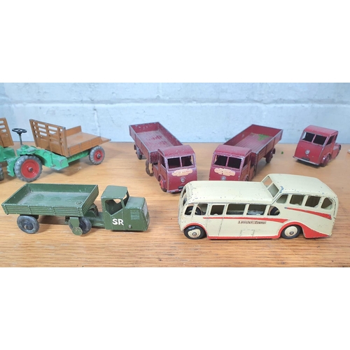 76 - Collection of vintage die cast Dinky cars, vehicles (Qty),

Tub not included