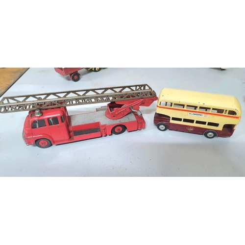 82 - Scammell & Dinky etc die cast wagons and buses etc (Qty),

Tub not included