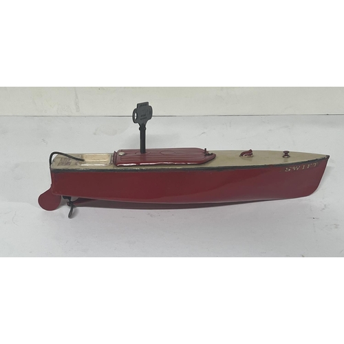 133 - Vintage Hornby ClockworkSpeedboat No 2 Swift