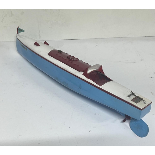 134 - Vintage Hornby Clockwork Speed Boat No 3 Condor