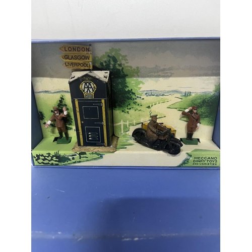 141 - Dinky To A.A. Hutys No 44 A.A. Hut Motor Cycle Patrol And Guides