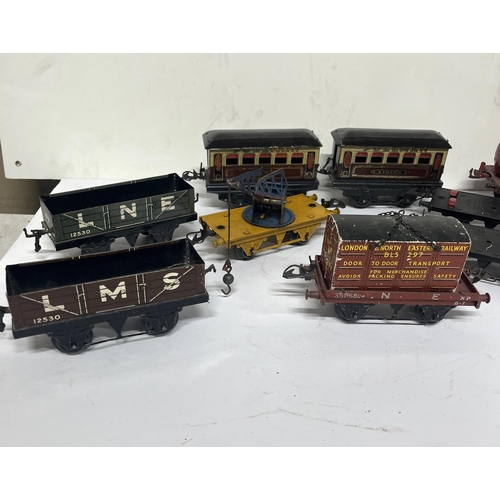 170 - Large collection of O gauge Hornby Dublo trucks & Wagons