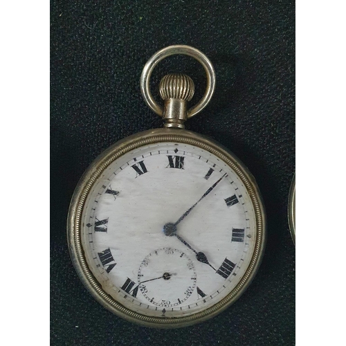 203 - Collection of six pocket watches including a small ladies continental pocket watch with a decorated ... 