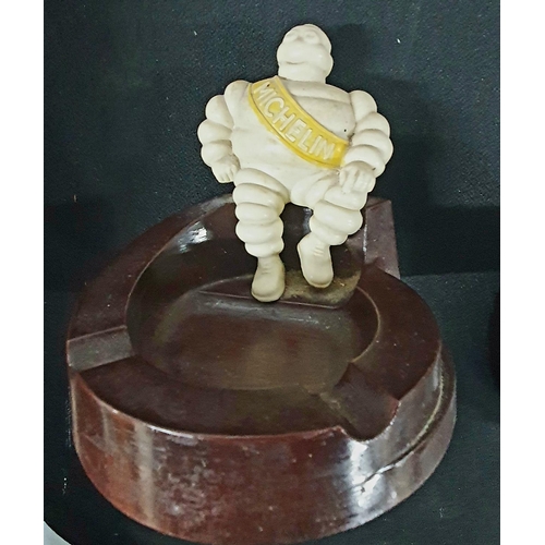 233 - Two vintage Bibendum Michelin Men ashtrays (2)