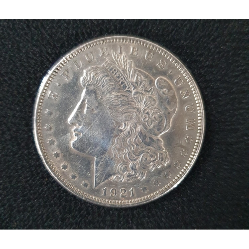 239 - 1921 Morgan silver dollar, Philadelphia mint - F-VF condition