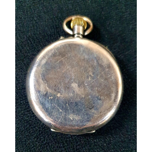 209 - 925 silver, antique hal hunter pocket watch