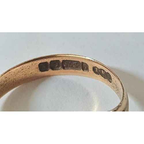 178 - Fully hallmarked Birmingham 9ct rose gold signet ring,

4.2 grams             size T