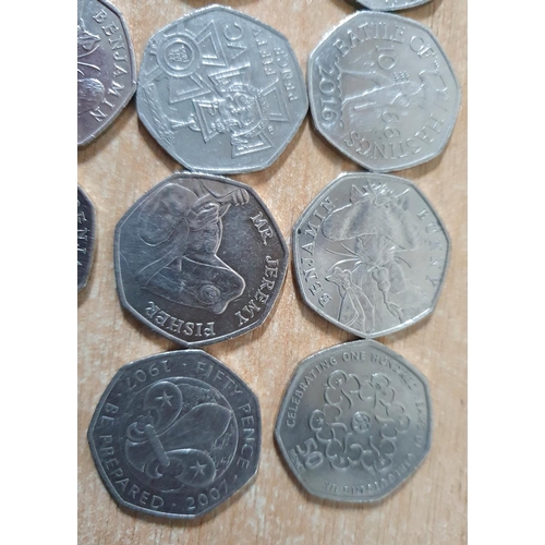 248 - Sixteen collectable GB QEII 50p coins (16).