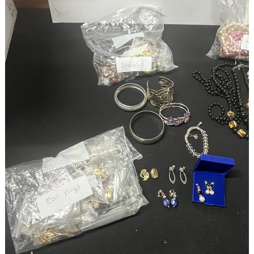 183 - Large Qty of costume Jewellery  including bracelets , earrings , necklaces etc