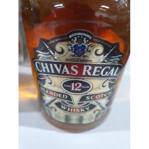 287 - Three unopened bottles of Chivas Regal blended Scotch whiskey, all in their original boxes, all 70cl... 