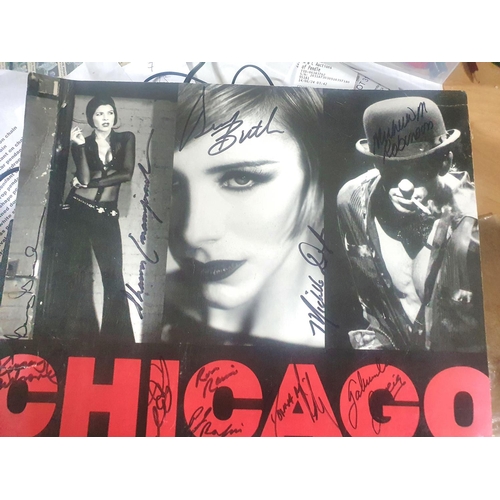 290 - Signed by then cast - vintage CHICAGO Theatre poster from the Shubert Theatre, NY