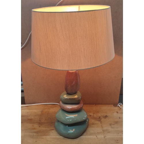 291 - Modern Pebble lamp with shade