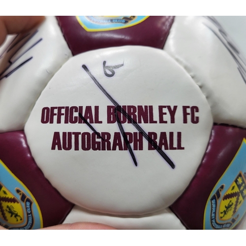 336 - Signed official Burnley FC autograph ball