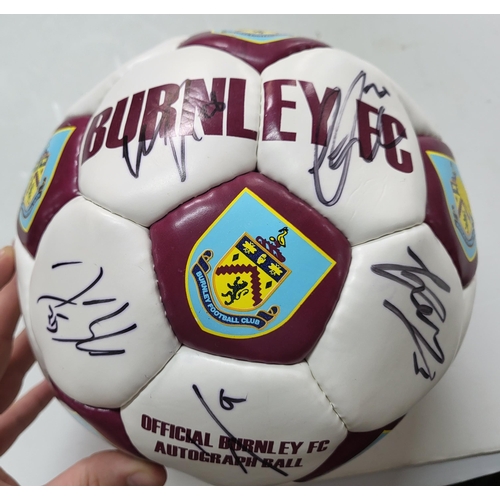 336 - Signed official Burnley FC autograph ball