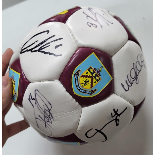 336 - Signed official Burnley FC autograph ball