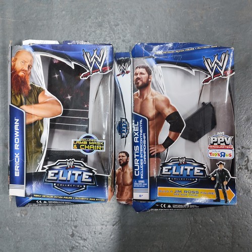 358 - Seventeen WWE action figures - Elite, NXT, Smackdown and Raw figures including The Rock, John Cena, ... 