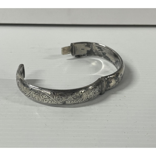 2 - Silver bangle,

25 grams