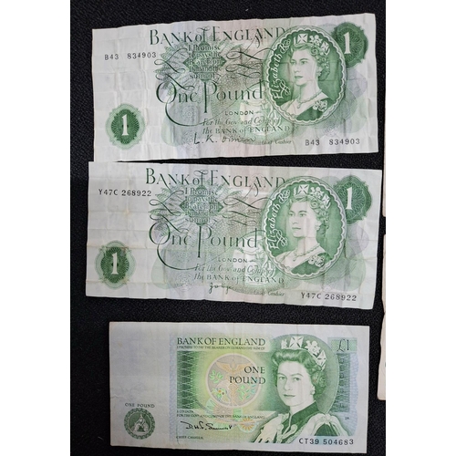 39 - British, Singapore, Cyprus etc bank notes including 2 GB QEII Peppiatt £1 notes (12)