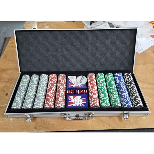 46 - Cased poker set