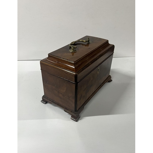 54 - Mahogany tea caddy