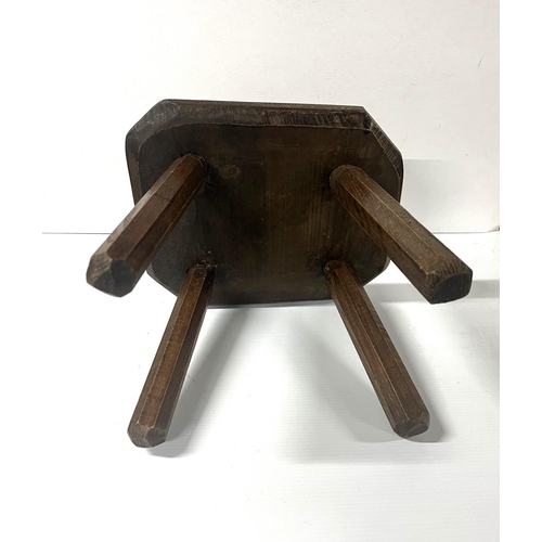 56 - Antique Oak milking stool