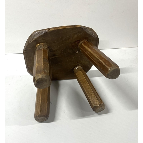 57 - Antique Oak milking stool