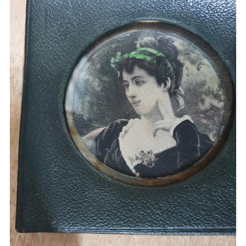 78 - Two rare Victorian Crystoleum portrait miniatures (2)