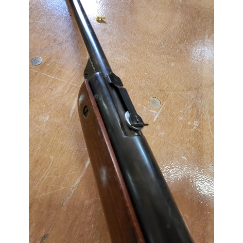 106 - .22 BSA Meteor MKII 1966 - 68 air rifle, serviced in august 2022