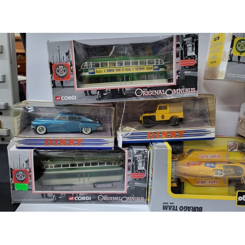 166 - Collection of various boxed model cars including Dinky and Corgi (Qty)