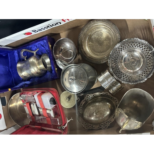 174 - Two boxes of various, good quality metalware (Qty)