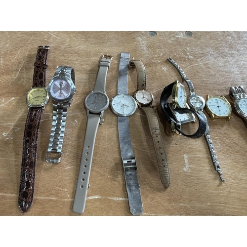 185 - Quantity of various ladies and gents wrist-watches (Qty)