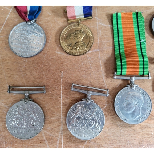 201 - Six various WW2 Medals as well as two other coronation medals (8)