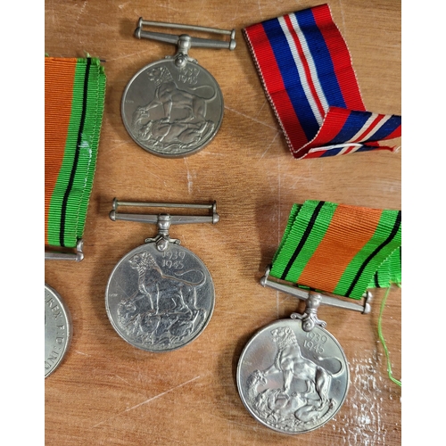 201 - Six various WW2 Medals as well as two other coronation medals (8)