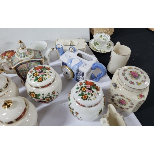 216 - Large collection of mainly Sadler ceramics including teapots, vases etc (Qty)