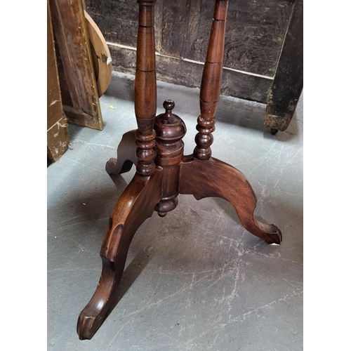 222 - 19thc Tilt-top table, measures 70cm high