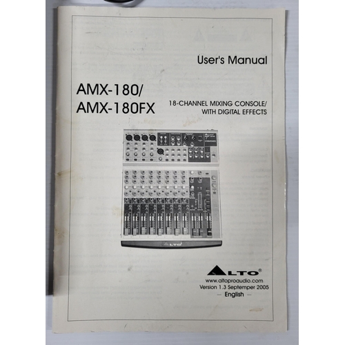 290 - LTO AMX-180 18-channel mixing console with digital effects