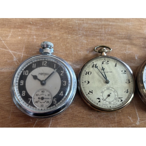 296 - Four various pocket watches including 2 antique examples and two mid 20thC examples (4)