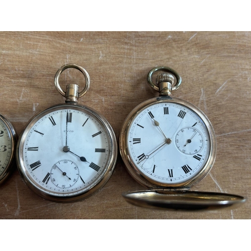 296 - Four various pocket watches including 2 antique examples and two mid 20thC examples (4)